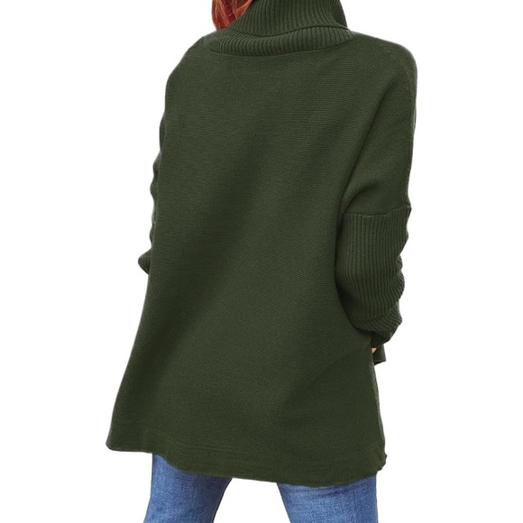 LILLUSORY Women's Turtleneck Oversized Sweaters - Picture 2 of 7